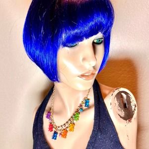 Super Colorful Glittery Gummy Bear and Rhinestone Double Strand Betsey Johnson